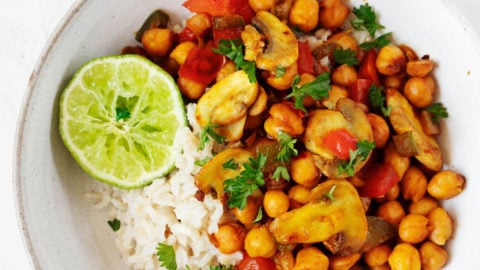 Chickpea Flour Scramble with Veggies